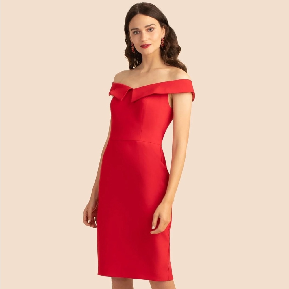Trina Turk Vivacious Sheath Dress in Ribbon Red Size 8 but fits like size 6
